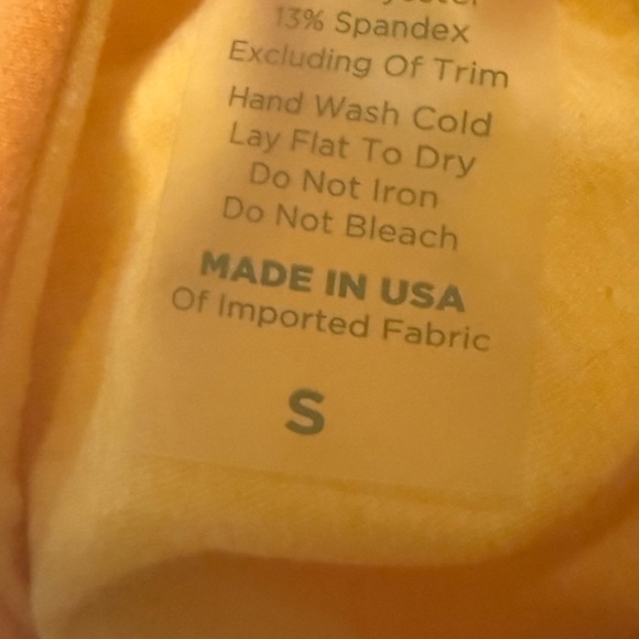 Bombshell Sportswear yellow Athletic Shorts Set - Picture 5 of 5